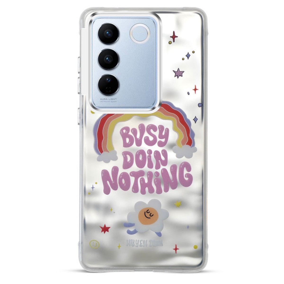 Wrinkle Artistic Wave Printed Phone Case For Vivo V27 5G