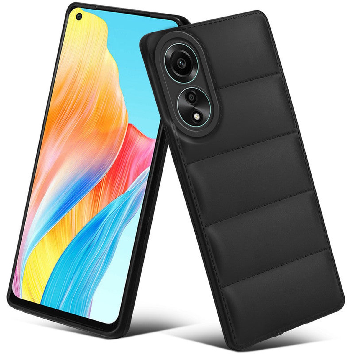 Soft Silicone Comfort Grip Back Cover Case For Oppo A78 4G