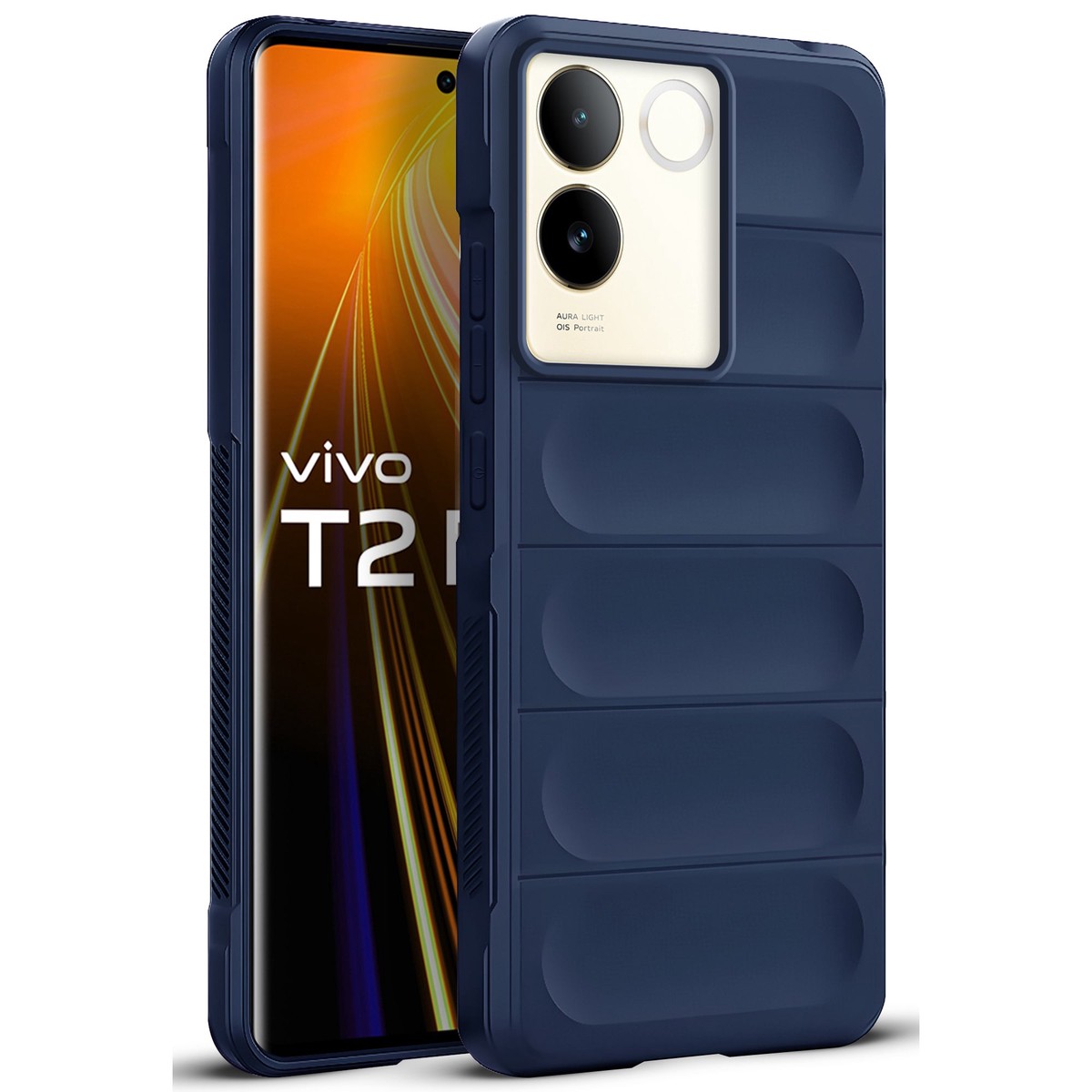 Soft Silicone Comfort Grip Back Cover Case For Vivo T2 Pro 5G