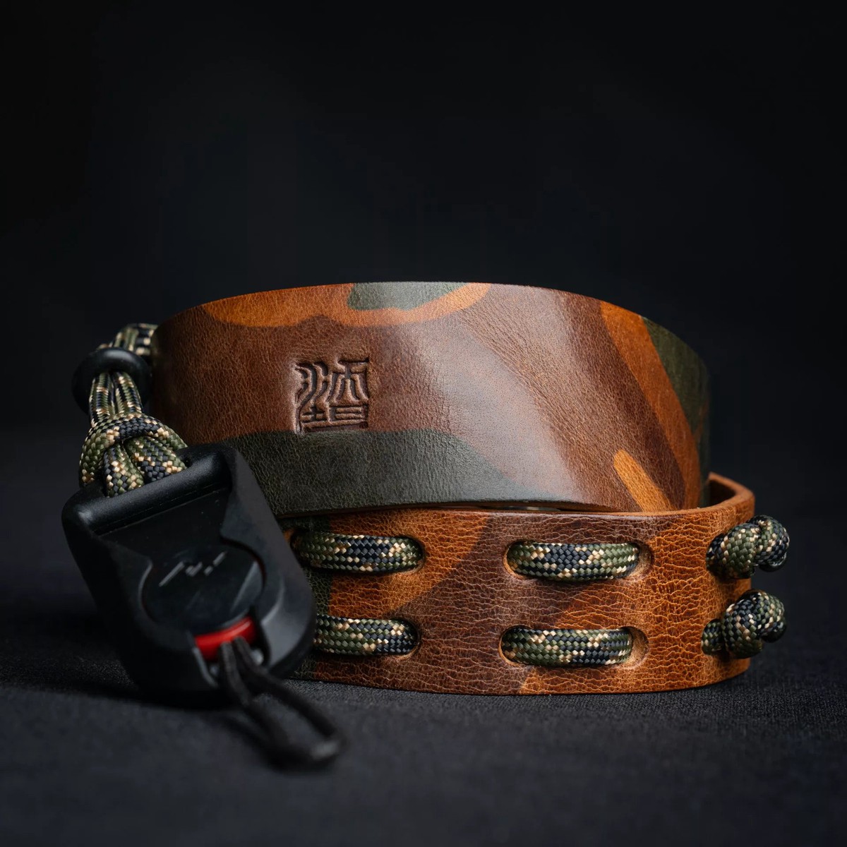 Parashooter Camera Neck Strap 010 Woodland Camo