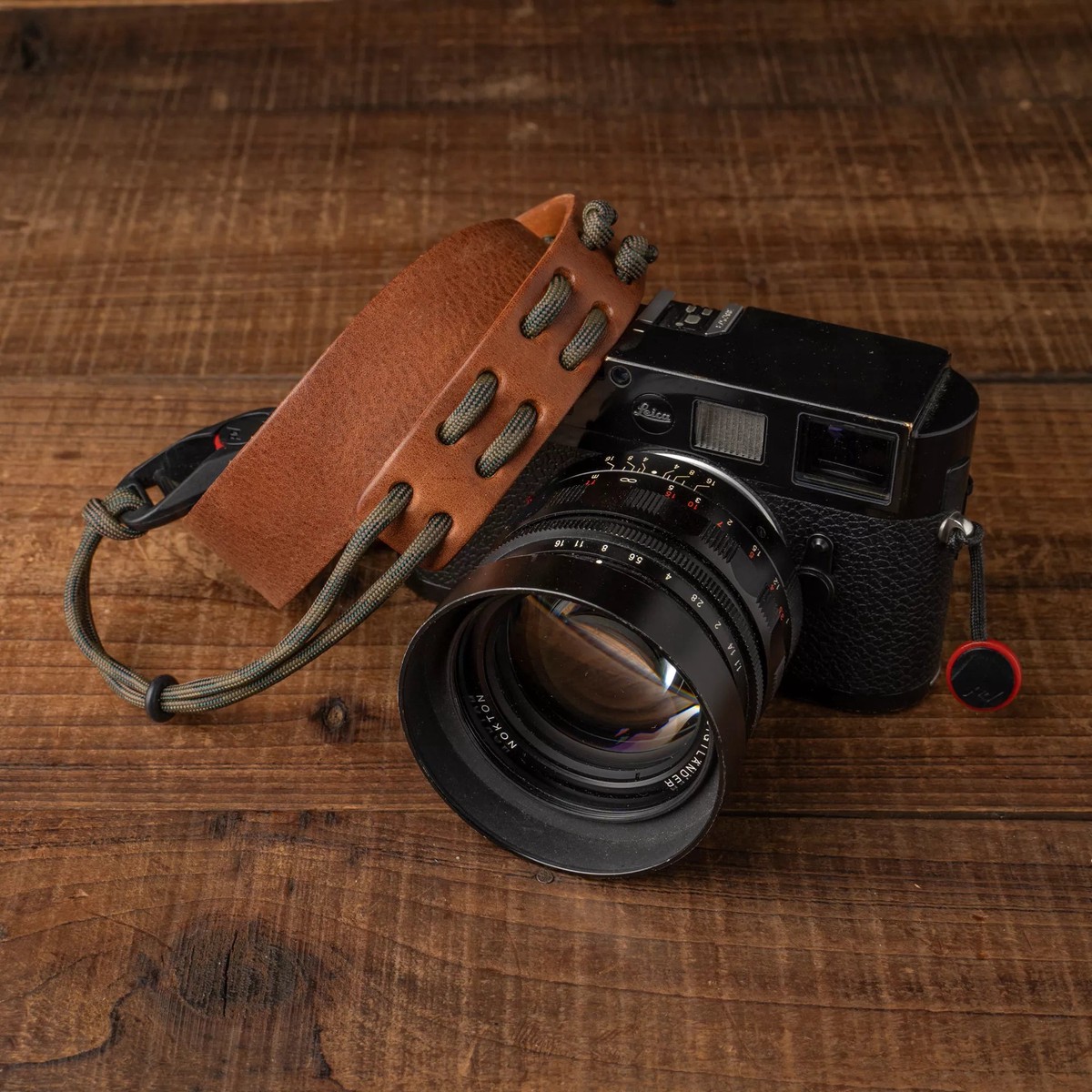 Parashooter Camera Neck Strap 005 Brown Dark Camo
