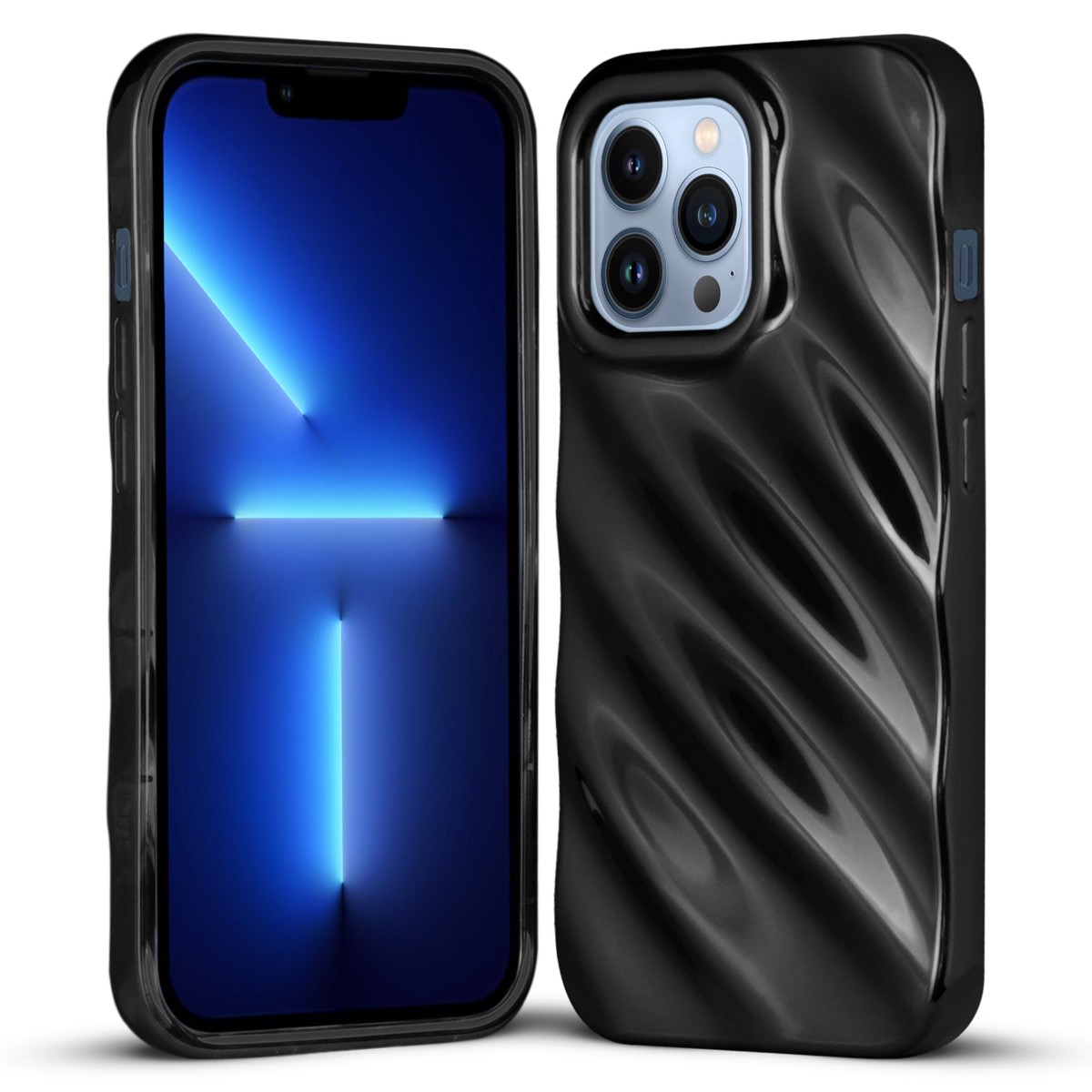 Wave Shiny Back Case for Apple iPhone 13 Pro Max