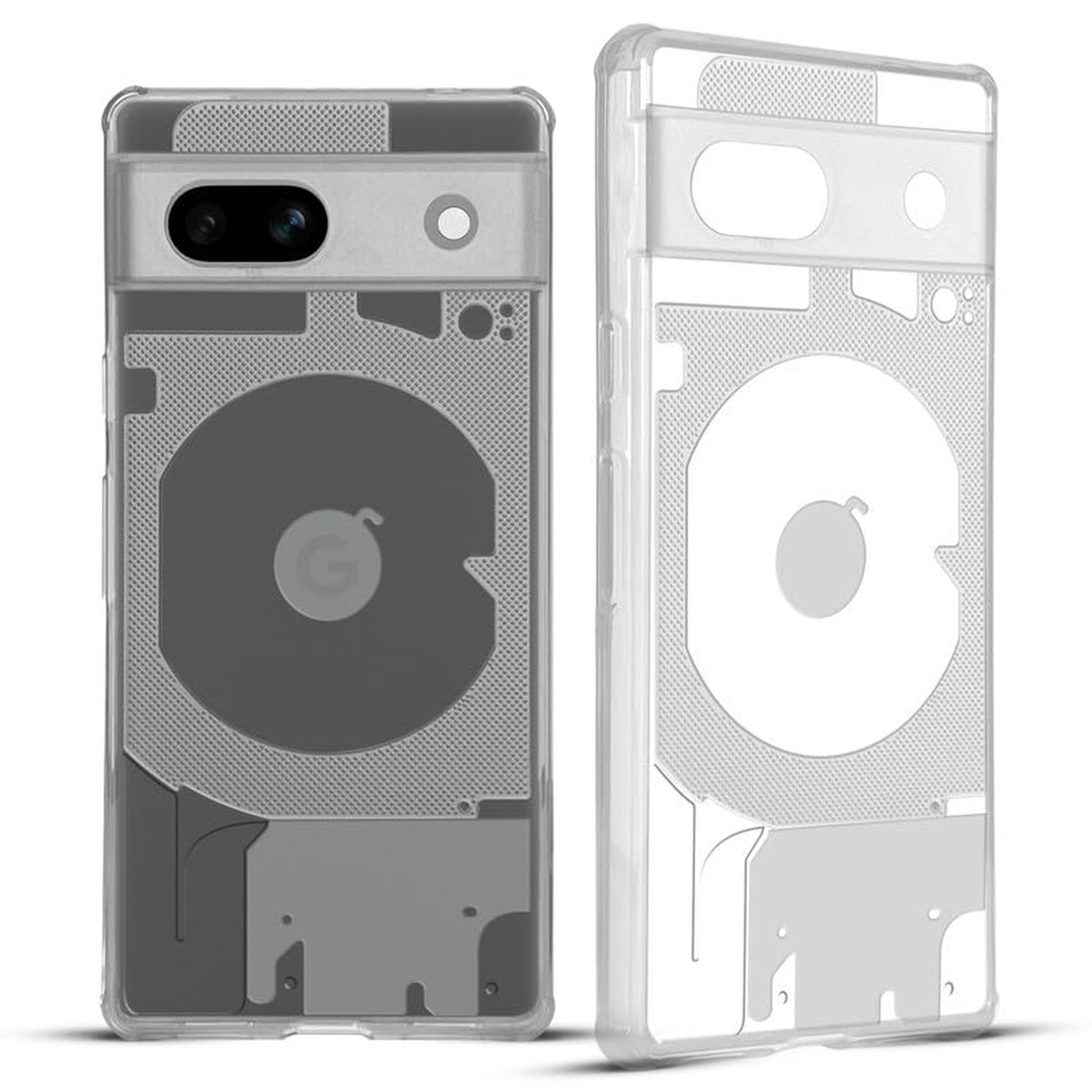 Transparent Silicon Back Cover for Google Pixel 7A -Transparent