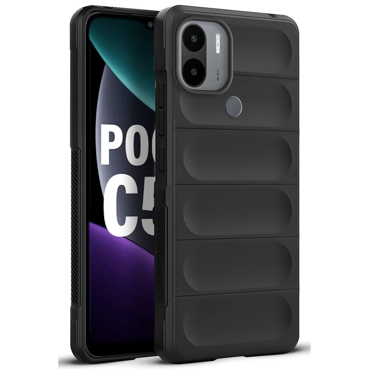 Soft Silicone Comfort Grip Back Cover Case For Poco C51