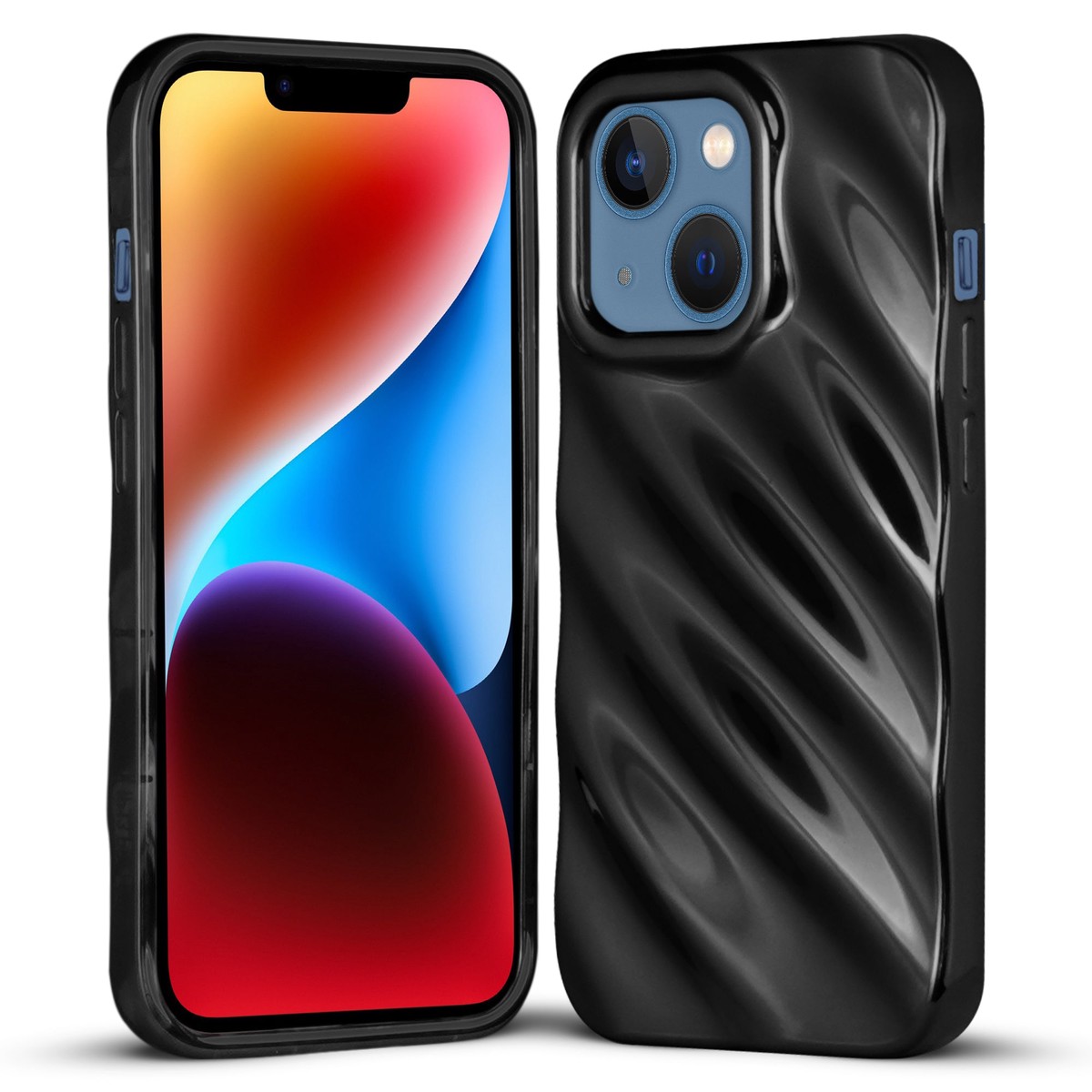 Wave Shiny Back Case for Apple iPhone 14 Plus