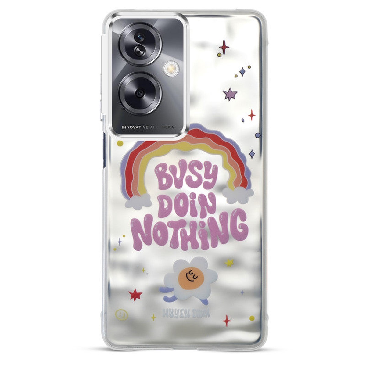 Wrinkle Artistic Wave Printed Phone Case For Oppo A79 5G