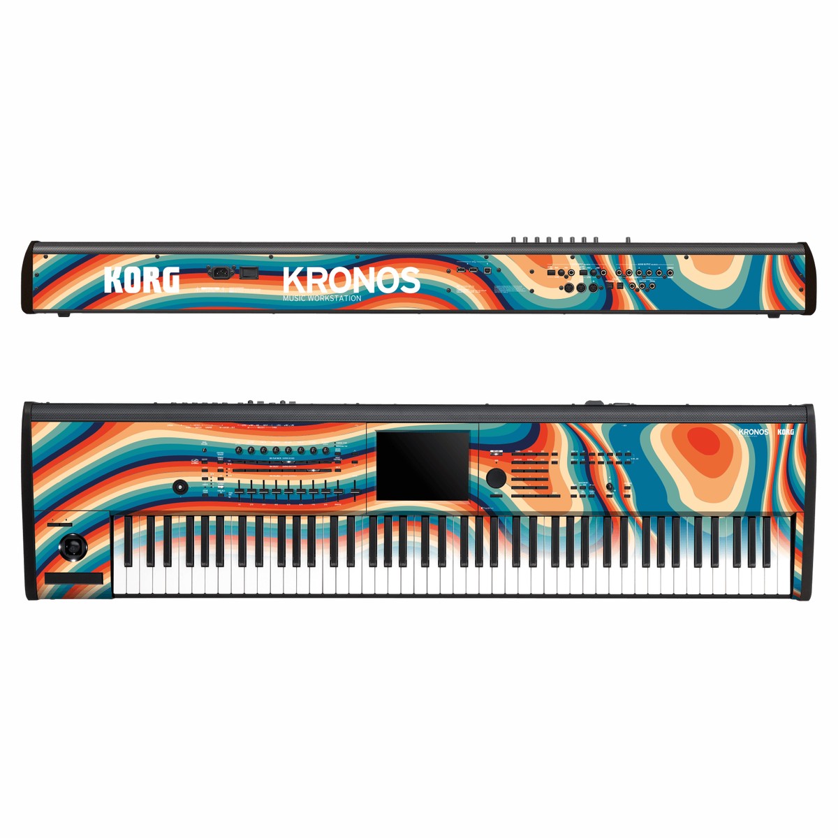 KORG Kronos 2 Music Workstation (88 keys) SIGNATURE Swirltro Skin