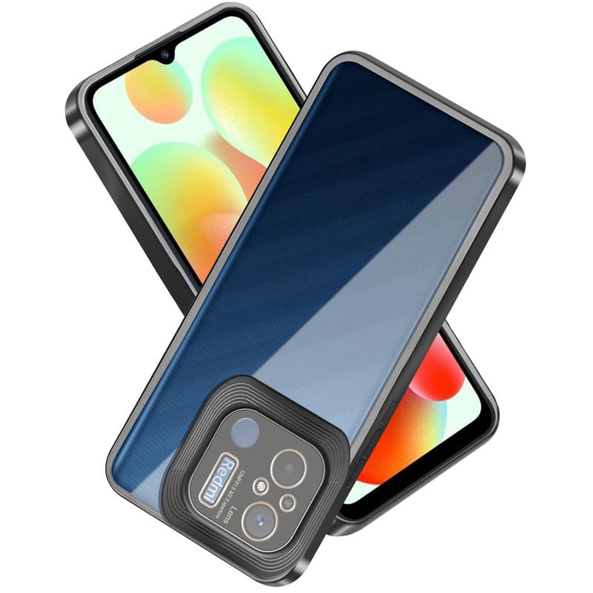 Transparent CD Logo Cut Back Cover Case for Redmi 12C