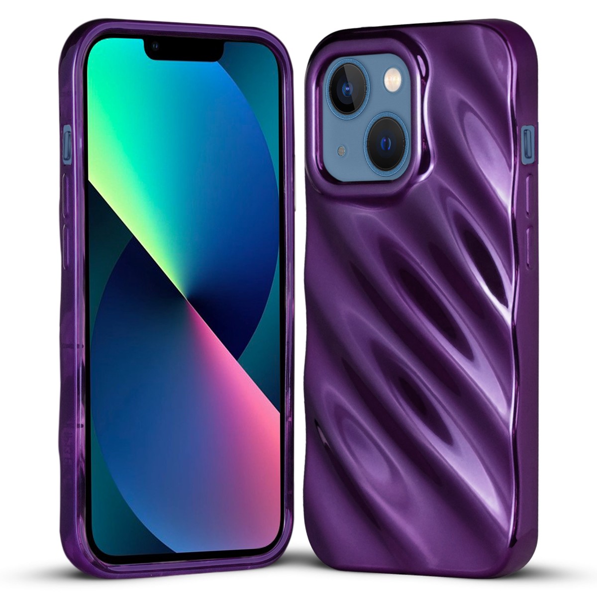 Wave Shiny Back Case for Apple iPhone 13
