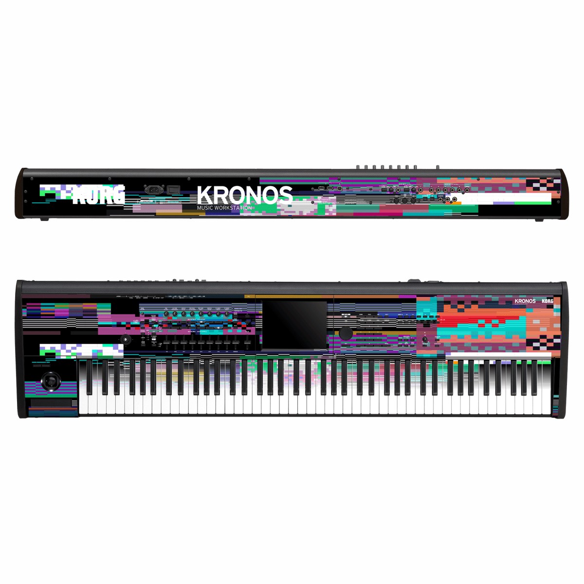 KORG Kronos 2 Music Workstation (88 keys) SIGNATURE Glitchscape Skin
