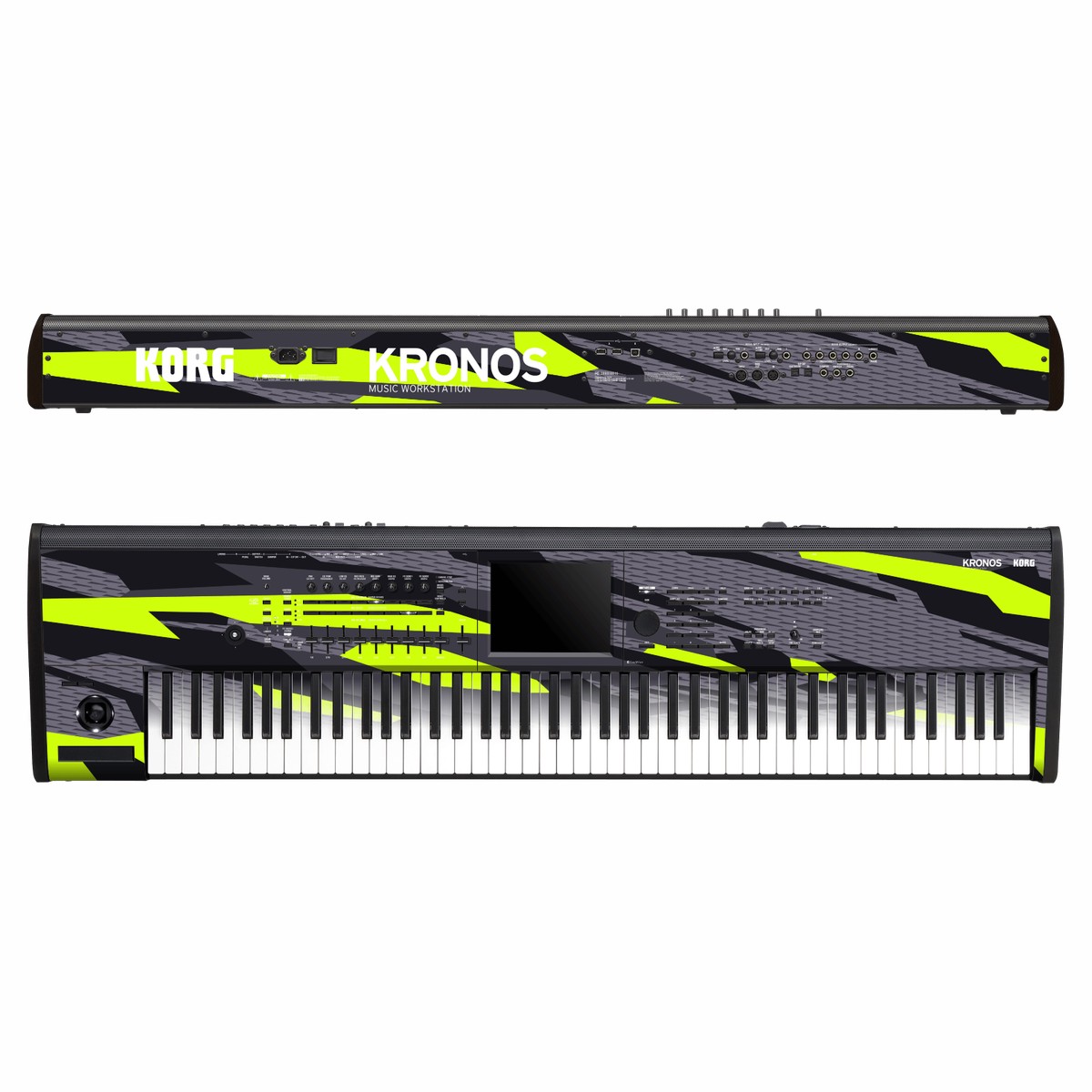 KORG Kronos 2 Music Workstation (88 keys) SIGNATURE Abstract Green CAMO Skin