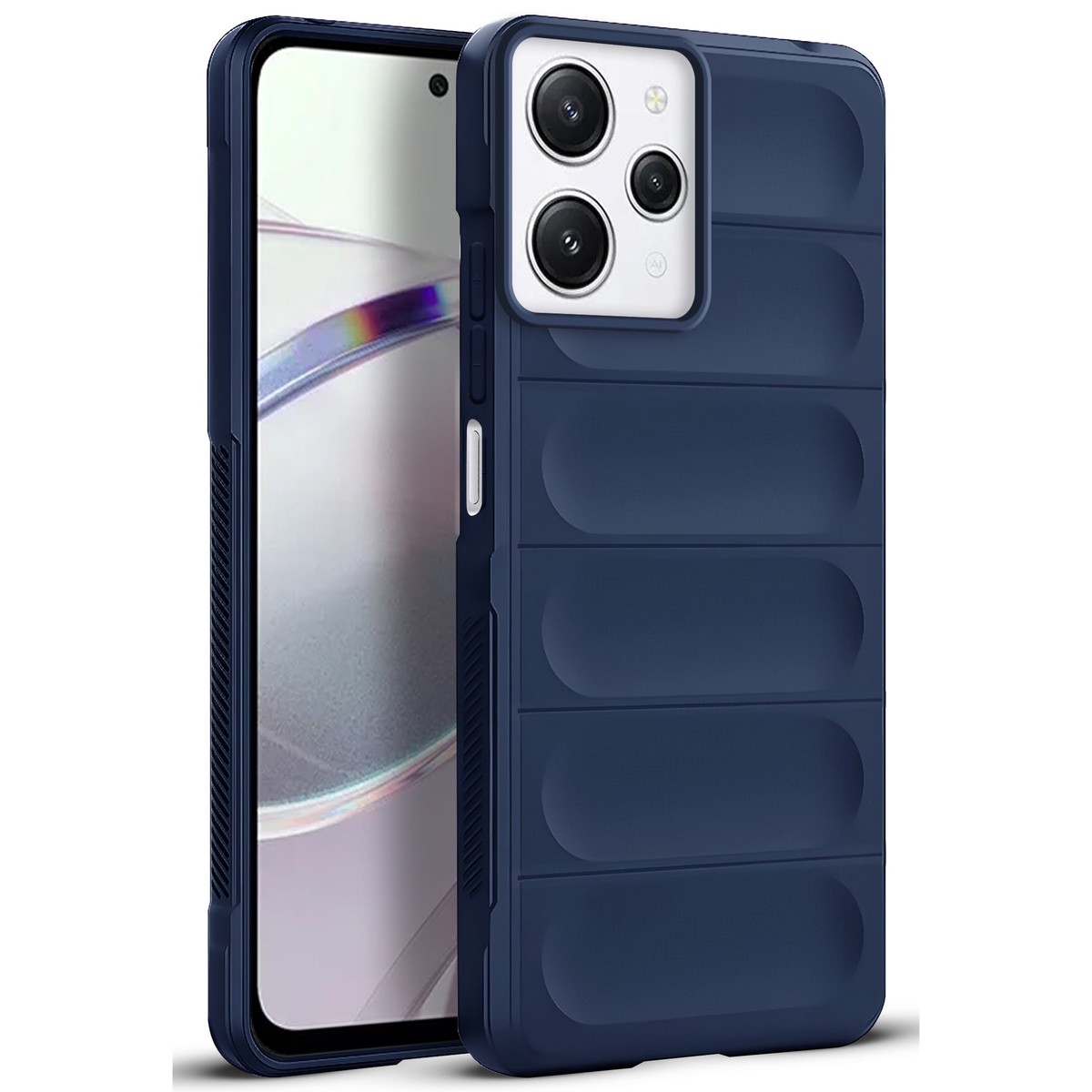 Soft Silicone Comfort Grip Back Cover Case For Redmi 12 5G