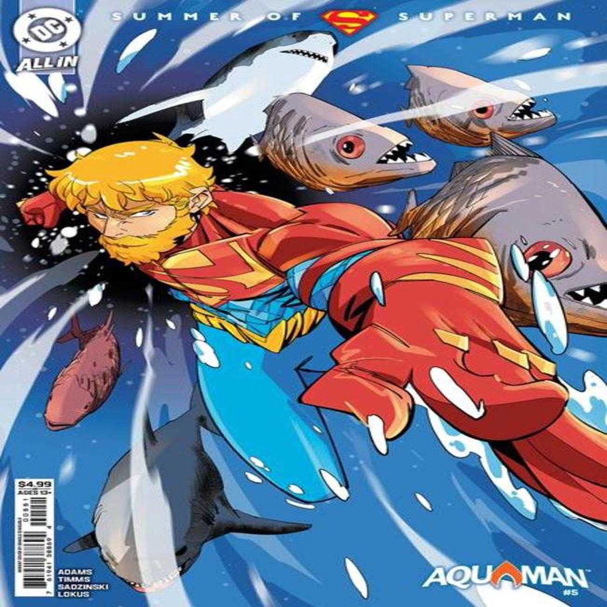 Aquaman 5 Cover D Daniele Di Nicuolo Supersmash-Up Card Stock Variant