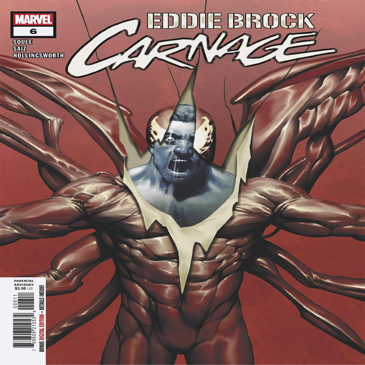 Eddie Brock Carnage 6 (2025) Marvel Comics
