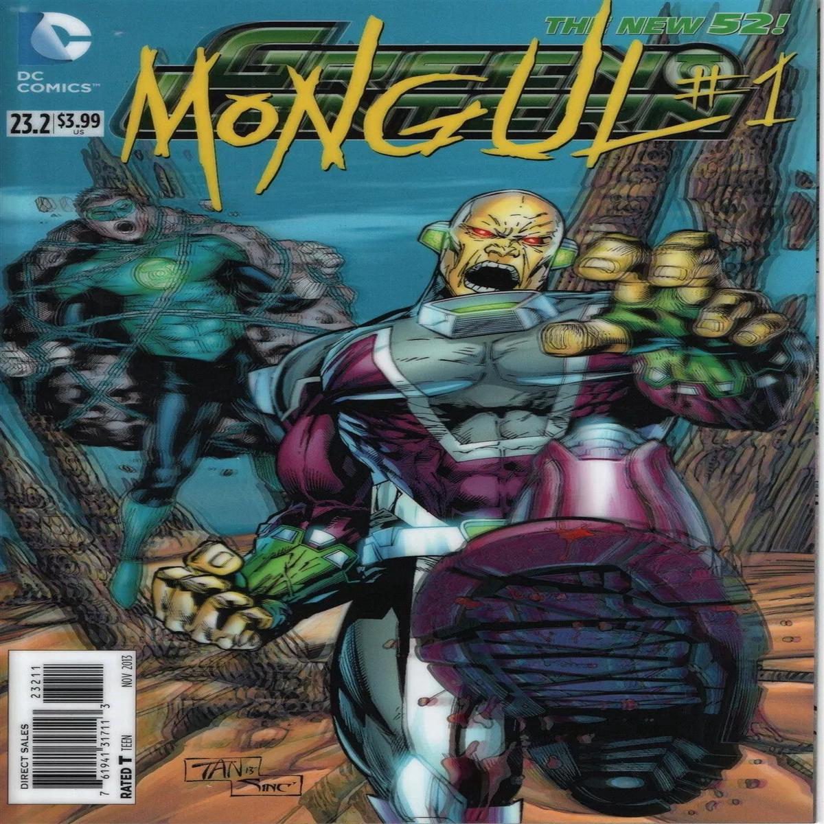 Green Lantern 232 Mongul Lenticular 3D Motion cover (2013) DC Comics 8211 NM