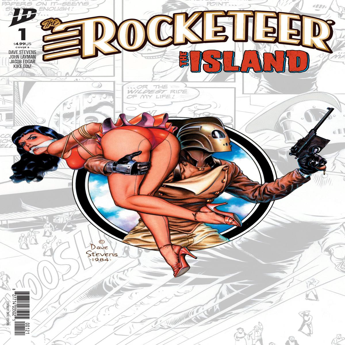 The Rocketeer The Island 1 Variant B (Stevens) (2026) IDW Comics