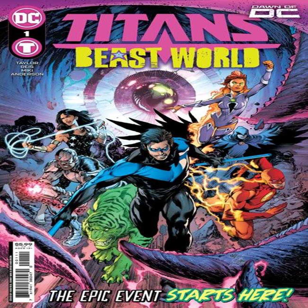 Titans Beast World 1 (Of 6) Cover A Ivan Reis 038 Danny Miki (2023)