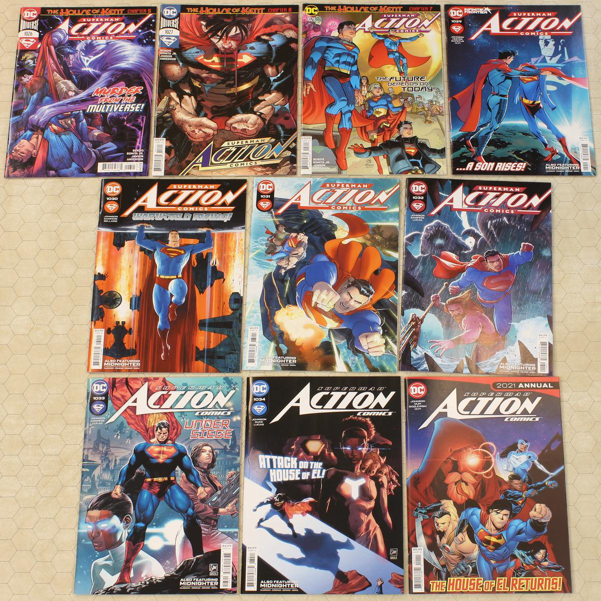 ACTION COMICS 1026 8211 1034 Annual 2021 vol3 NM set (DC Comics lot)