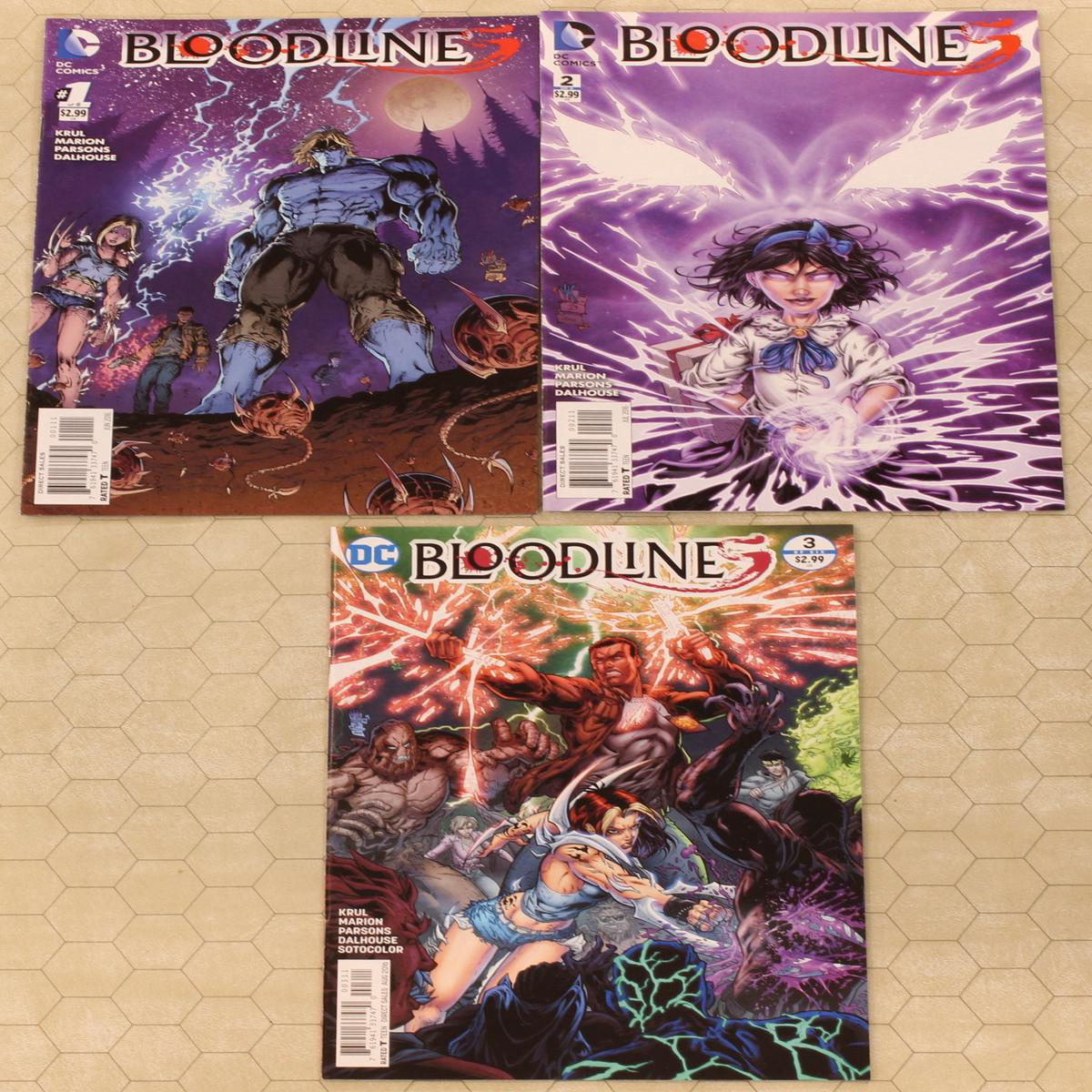 BLOODLINES 1 8211 3 (2016) Set (DC Comics lot)