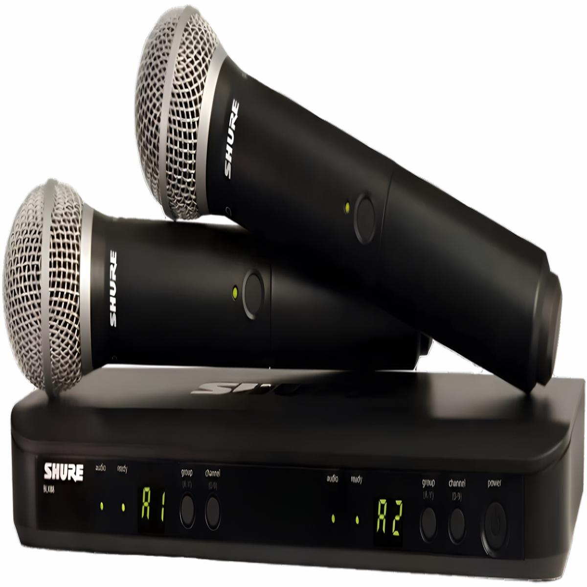 Shure BL PG58 Dual Wireless Mic System H10