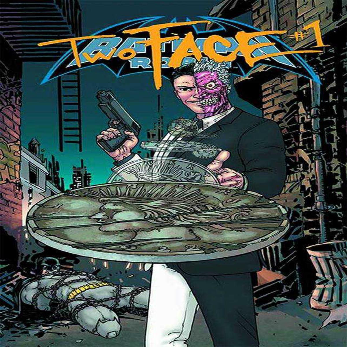 Batman And Robin 231 Two Face Lenticular 3D Motion cover (2013) DC Comics 8211 NM