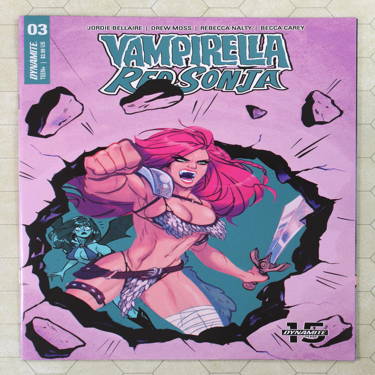 Vampirella Red Sonja 3 variant B Tarr (2019) Dynamite Comics