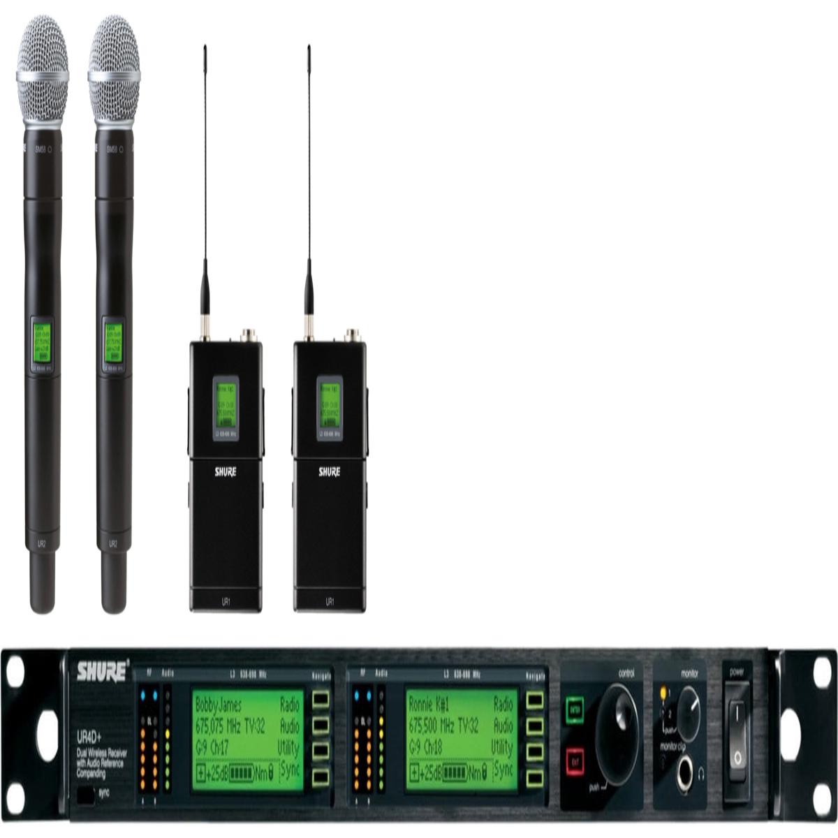 Shure UR4D J5 Dual receiver Used Package