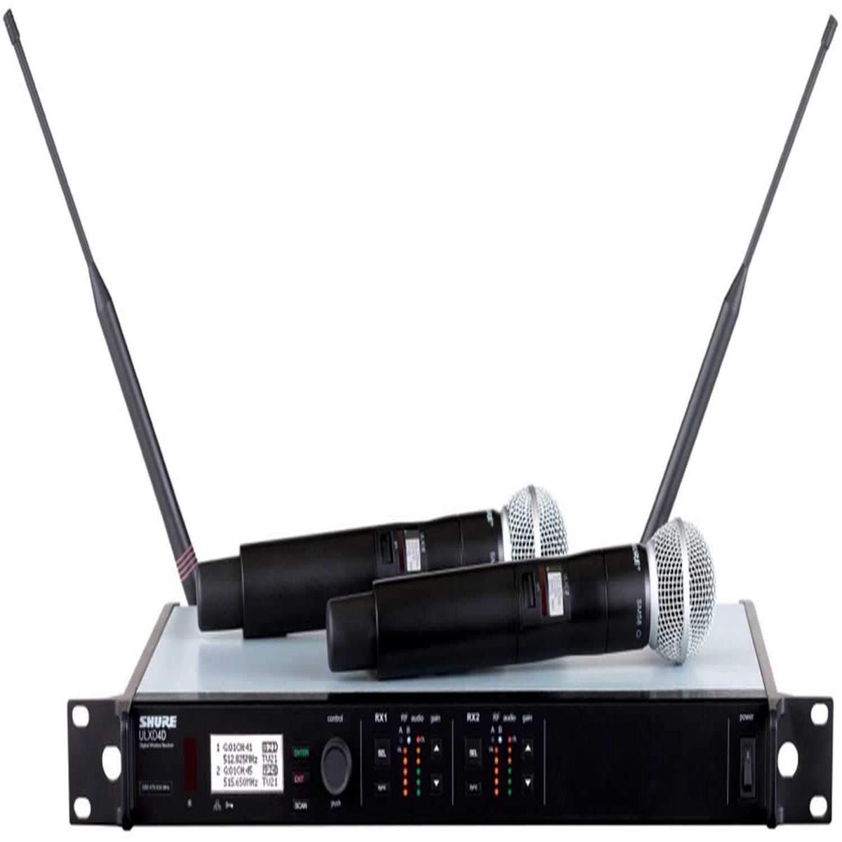 Shure ULXD24DSM58 Dual Digital Handheld Mic - Sm58