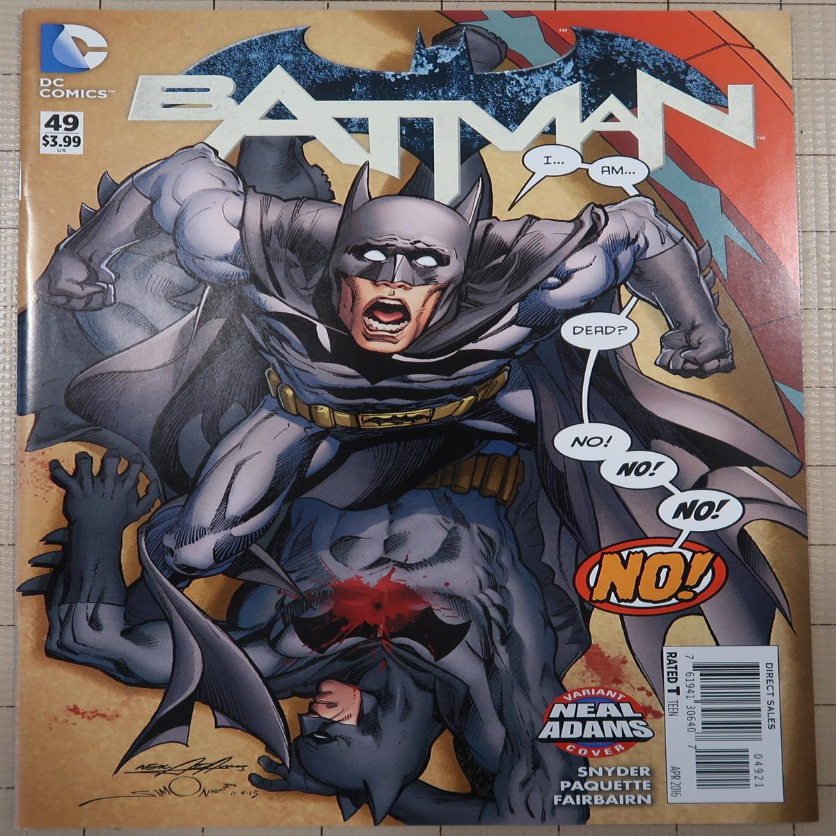 Batman 49 Neal Adams Variant Edition Vol 2 (2016) DC Comics