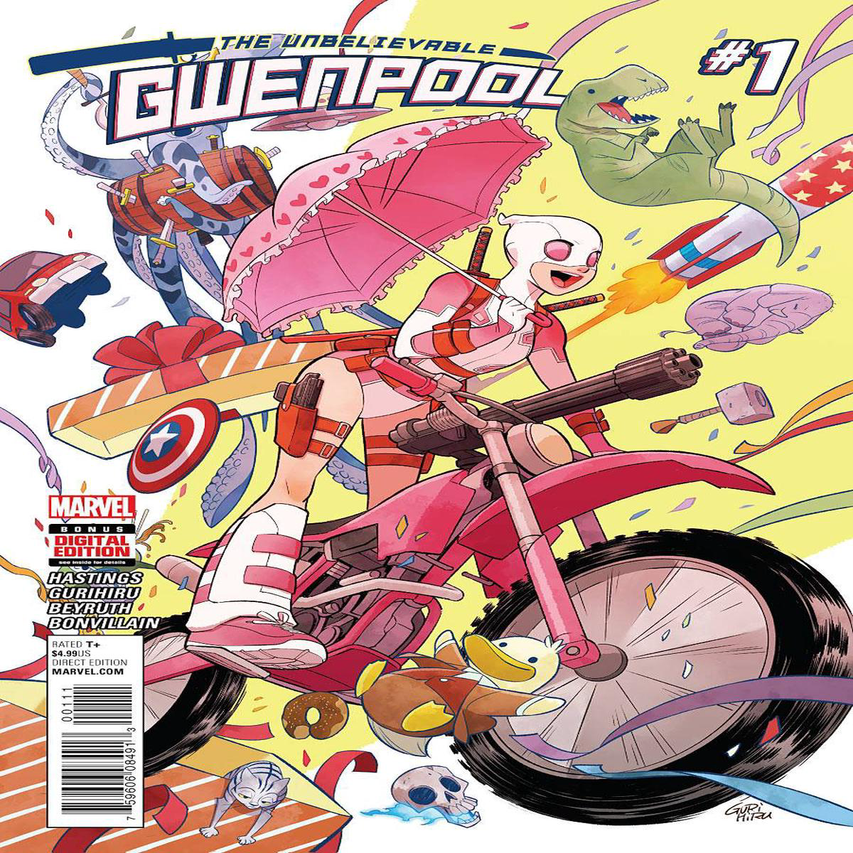 Unbelievable Gwenpool 1 Vol 1 (2016) Marvel Comics 1st print solo series NM