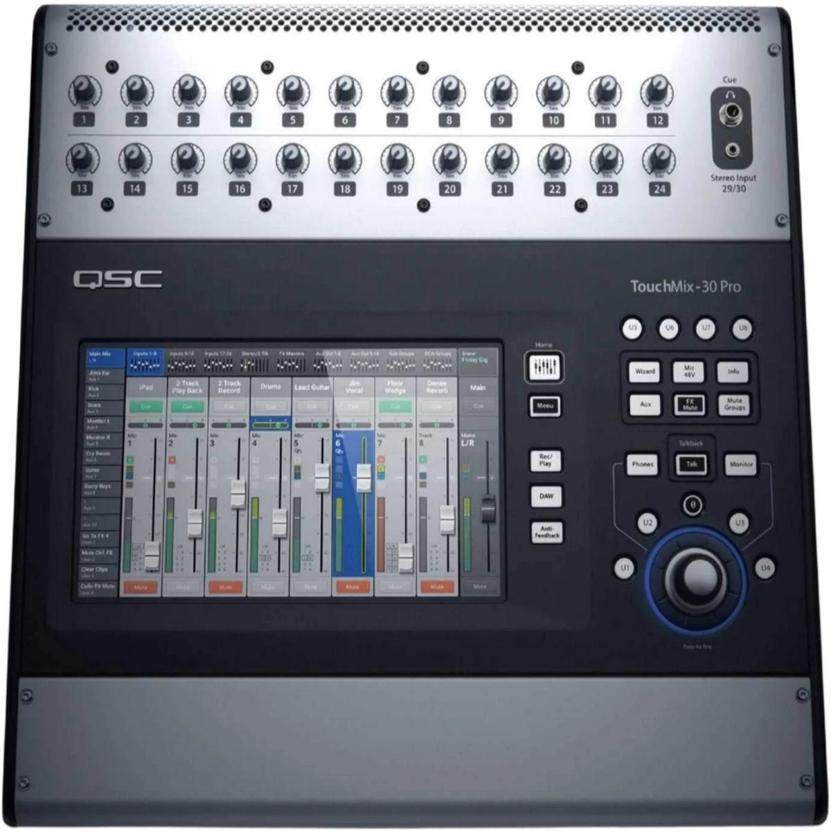 QSC TouchMix 30 Pro 32-Channel Digital Desktop Mixer