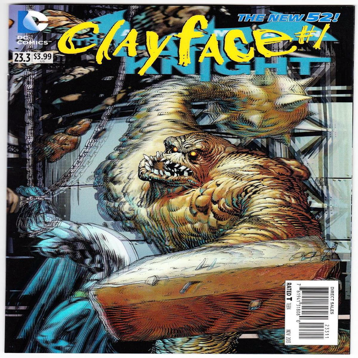 Batman the Dark Knight 233 Clayface Lenticular 3D Motion cover (2013) DC Comics 8211 NM