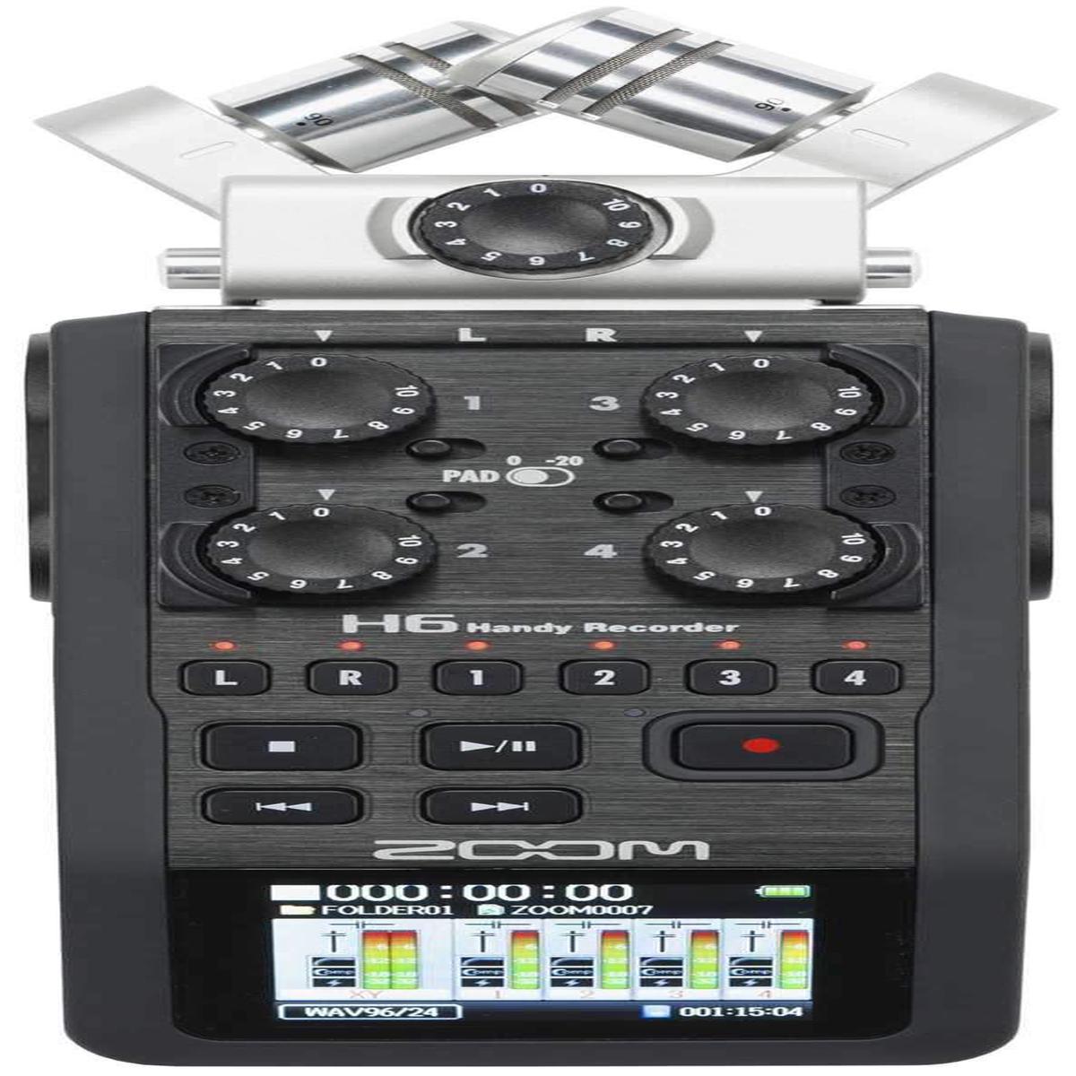 Zoom H6 Handheld Mobile Portable Field Recorder