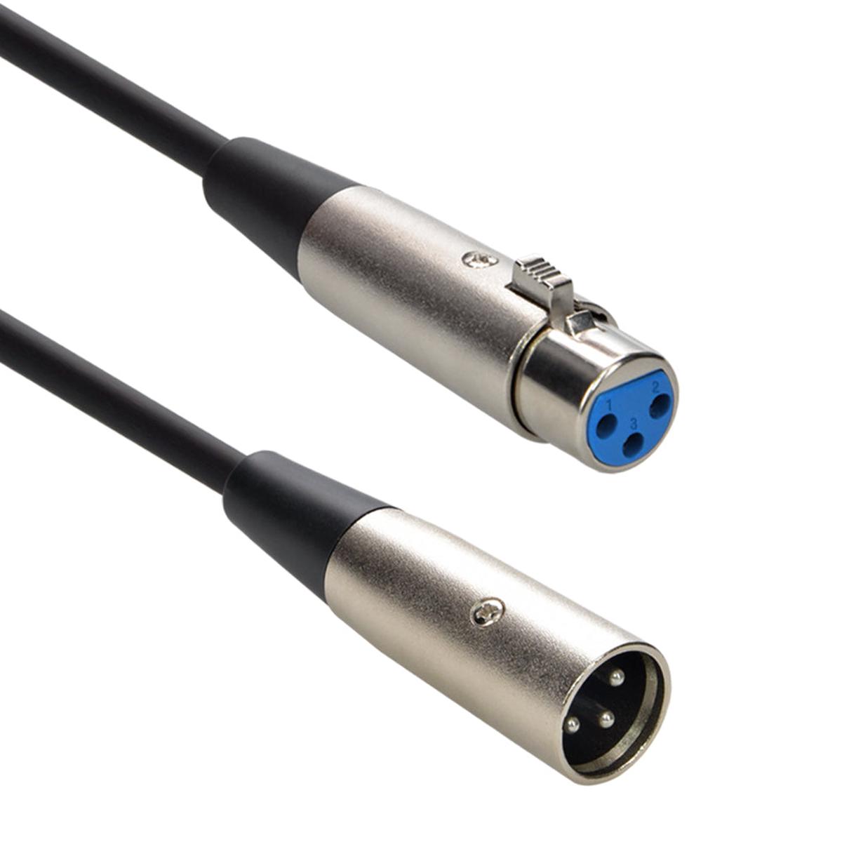 3FT XLR 3P MaleFemale Balanced Audio Microphone Cable