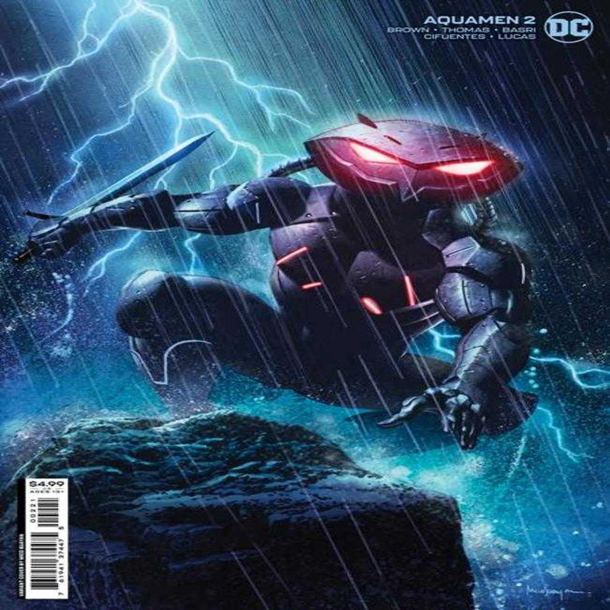 Aquamen 2 Cover B Mico Suayan Card Stock Variant (2022) DC Comics