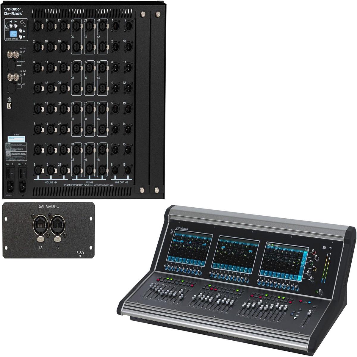 DiGiCo X-S31-D2C-C-RP S31 D2 Rack Pack with 1x MADI-DMI-C Expansion Card and 1x Blank DMI Slot