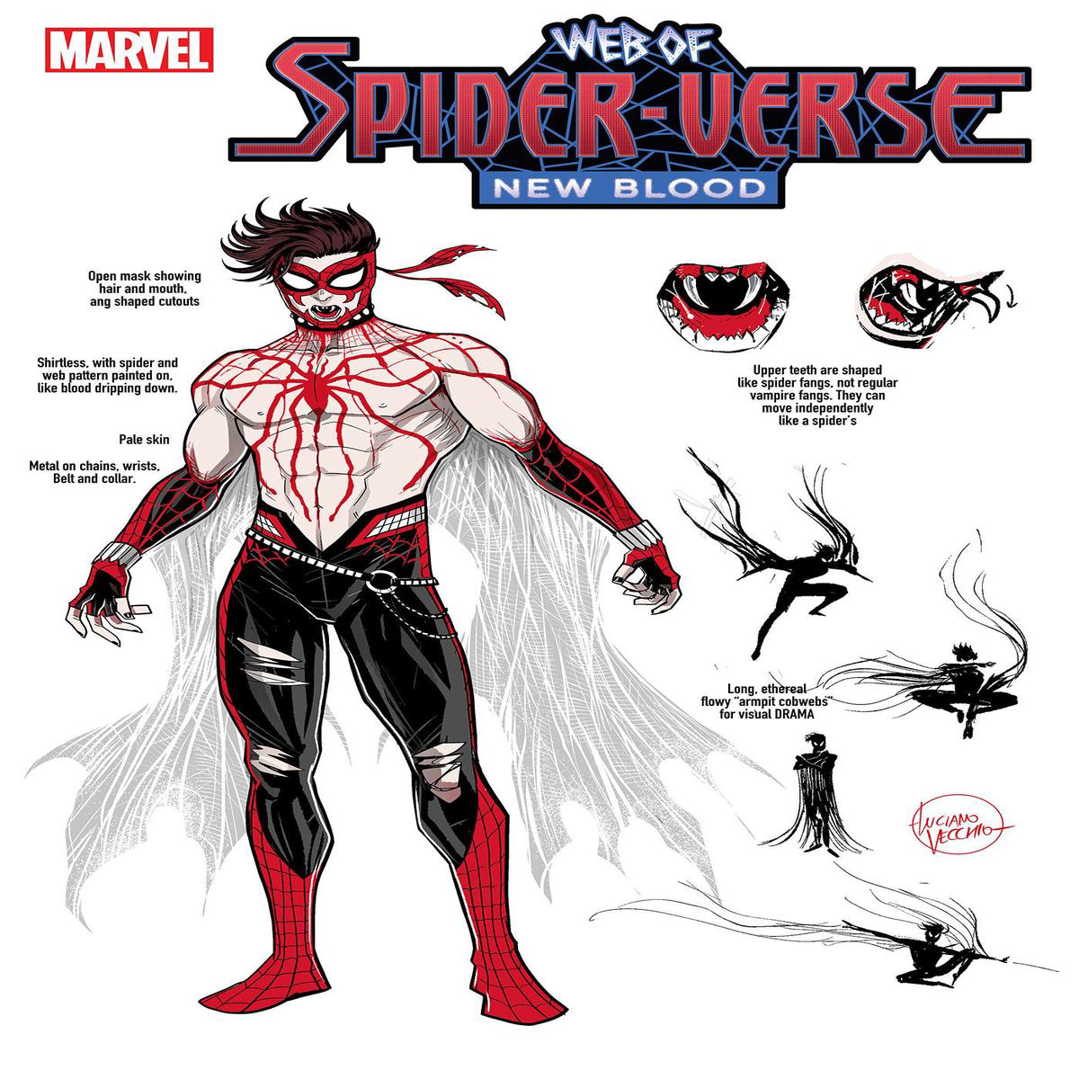 Web Of Spider-Verse New Blood 1 Luciano Vecchio Design Variant (2025)
